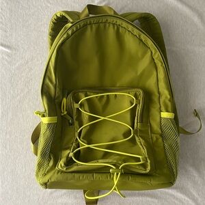 Lime green medium backpack
